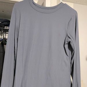 Blue-grey long sleeved shirt